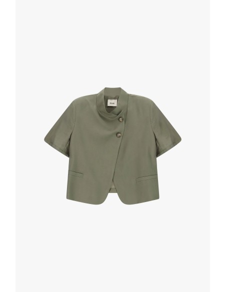 Korte double-breasted blazer met korte mouwen Dixie