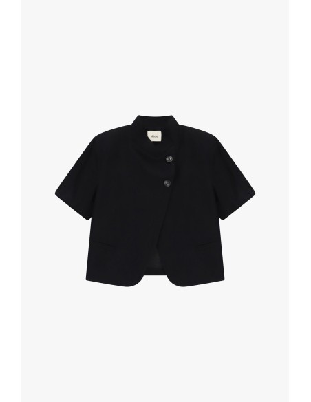 Korte double-breasted blazer met korte mouwen Dixie