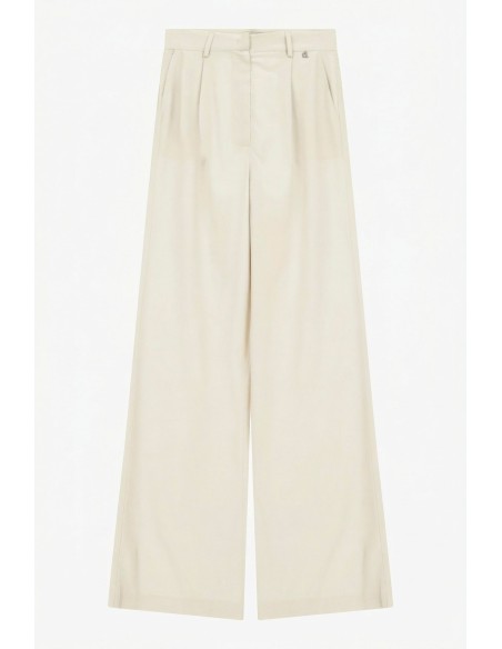 Pantalon taille haute à jambes larges et fléchettes Dixie