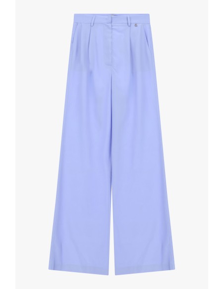 Pantalon taille haute à jambes larges et fléchettes Dixie