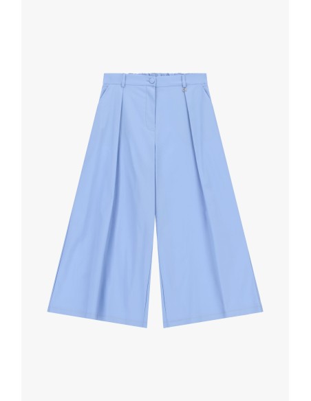 Pantalon palazzo à taille haute et plis Dixie