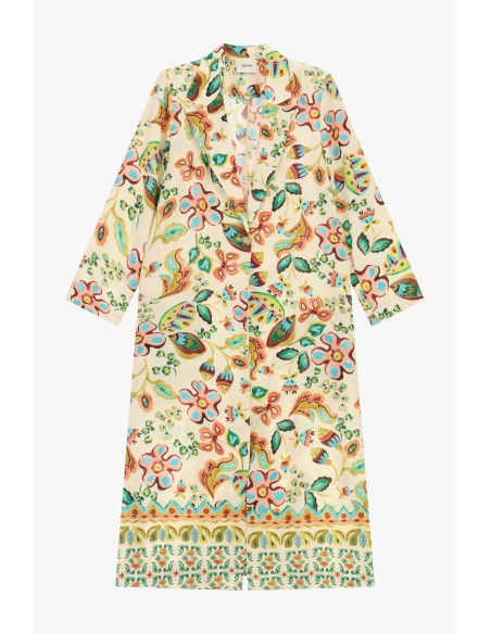 Manteau duster à imprimé floral coloré Dixie