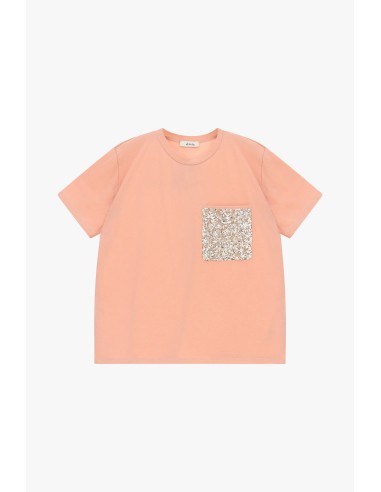Dixie - T-shirt à manches courtes avec pochette en paillettes