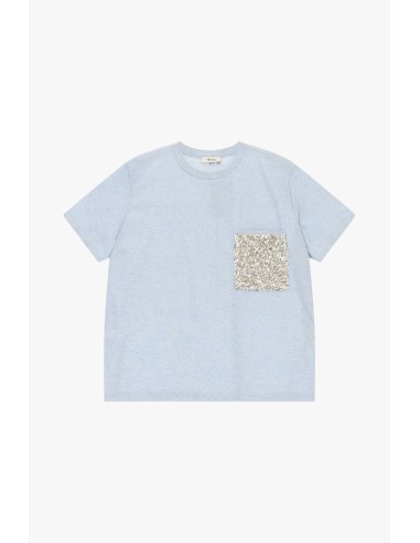 Dixie - T-shirt à manches courtes avec pochette en paillettes