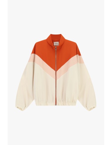Blouson bombardier avec fermeture éclair et motif coloré Dixie