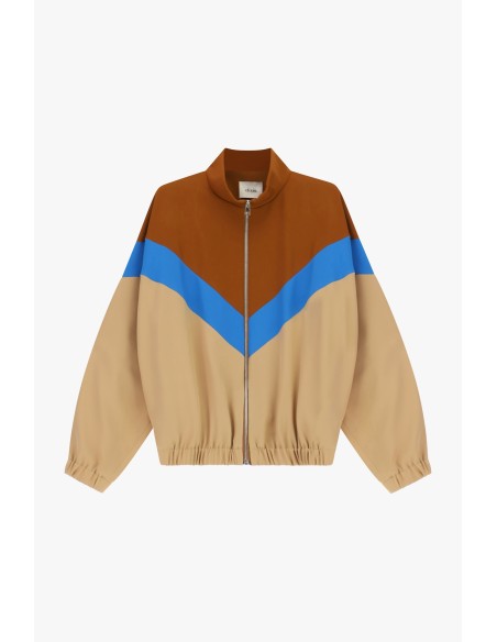 Blouson bombardier avec fermeture éclair et motif coloré Dixie