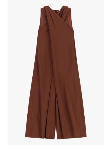 Robe longue sans manches à large empiècement sur le devant Dixie