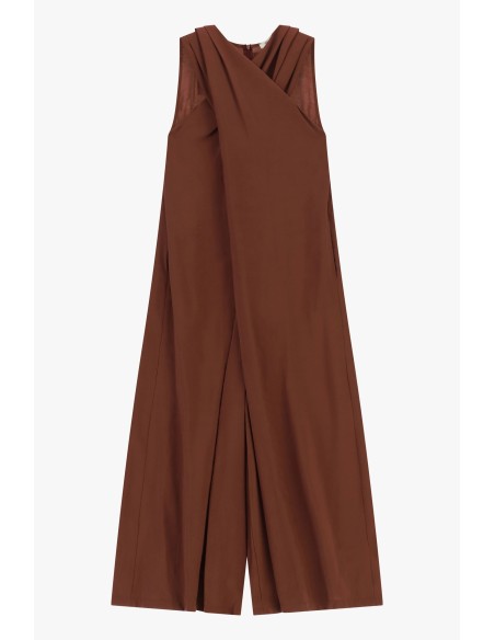 Robe longue sans manches à large empiècement sur le devant Dixie