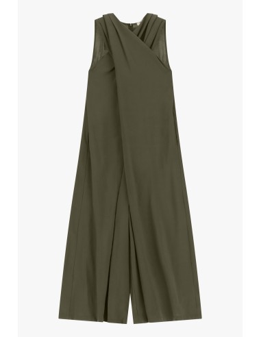 Robe longue sans manches à large empiècement sur le devant Dixie