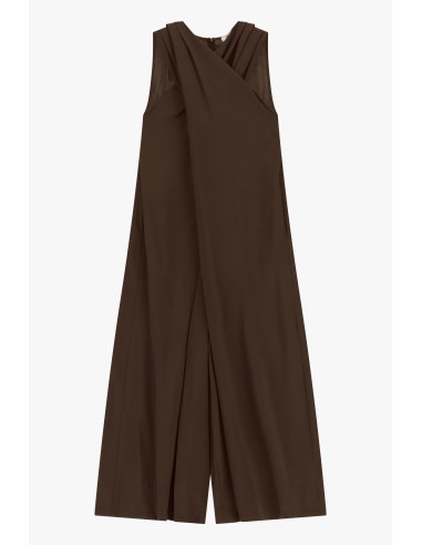 Robe longue sans manches à large empiècement sur le devant Dixie