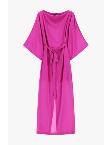 Robe midi à manches amples et ceinture Dixie