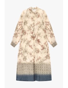Robe longue à imprimé floral avec boutons sur le devant Dixie 2