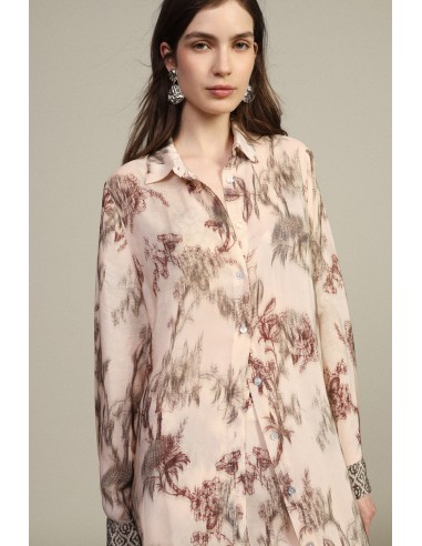 Robe longue à imprimé floral avec boutons sur le devant Dixie