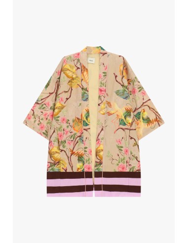 Manteau duster à motif floral et manches amples Dixie