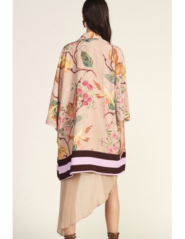 Manteau duster à motif floral et manches amples Dixie