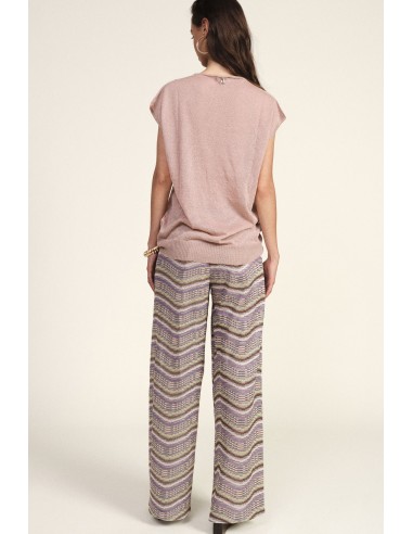 Pantalon palazzo fantaisie à jambes larges Dixie