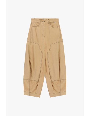 Palazzo-broek met contrasterende stiksels en zakken van Dixie