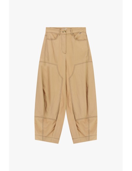 Pantalon palazzo avec coutures contrastantes et poches Dixie