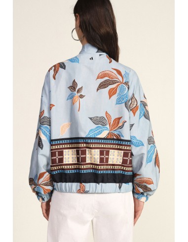 Bomber Dixie à imprimé floral et bord élastiqué