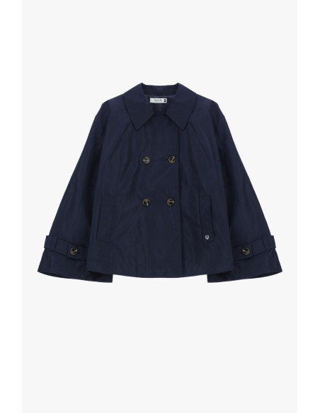 Veste courte matelassée à double boutonnage avec fentes Please
