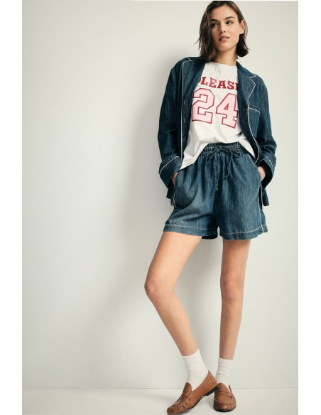 Short regular fit avec élastique et cordon de serrage Please