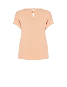 Soepelvallende Curvy-blouse van mat satijn met cut-out Rinascimento Curvy 2