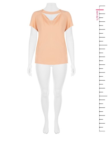 Blouse fluide grande taille en satin mat avec découpes Rinascimento Curvy