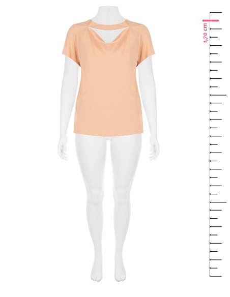Blouse fluide grande taille en satin mat avec découpes Rinascimento Curvy