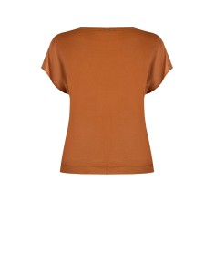 Ruimvallend T-shirt van viscosemix met licht gekreukt effect Rinascimento Curvy 2