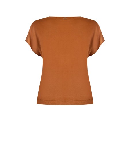 T-shirt ample en mélange de viscose à l’effet légèrement froissé Rinascimento Curvy