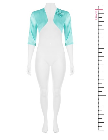 Boléro cache-épaules en satin avec fleur et strass Rinascimento Curvy