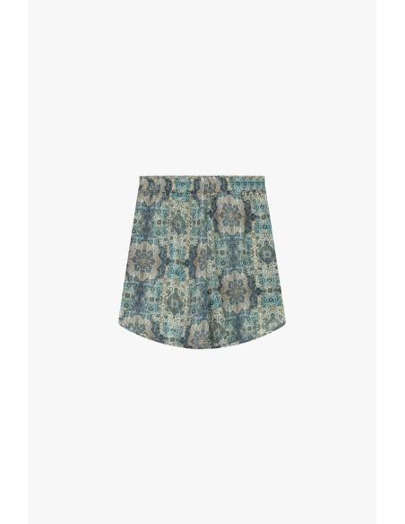 Short regular fit à motif paisley avec élastique Dixie
