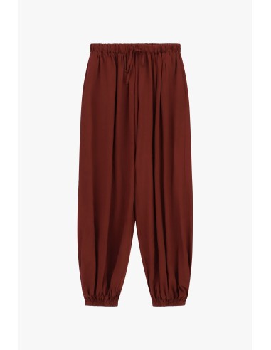 Broek met elastische taille en enkelboorden, losse pasvorm Dixie