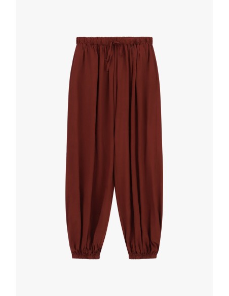 Pantalon à taille et chevilles élastiquées, coupe ample Dixie