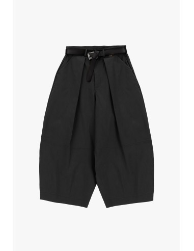 Pantalon palazzo court avec ceinture et pinces Dixie