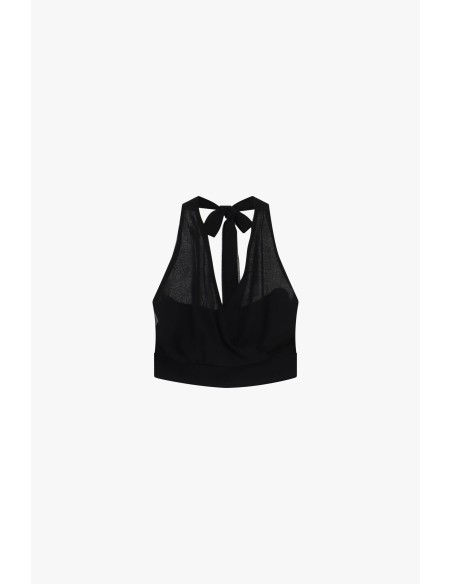 Dixie Bow Short American Neckline Top