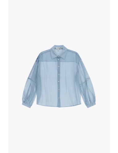 Chemise oversize transparente avec col classique Please