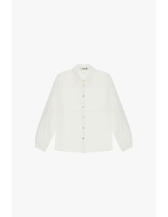 Chemise oversize transparente à col classique Please