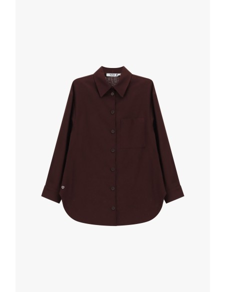 Chemise coupe régulière avec poche plaquée sur le devant et manches longues, s’il vous plaît