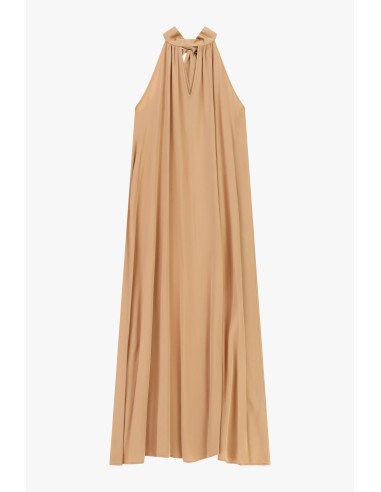 Robe longue fluide avec encolure à nouer Dixie