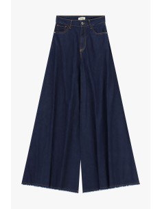 Dixie Palazzo-jeans met rafelige onderkant 2