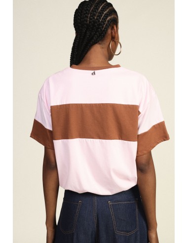 T-shirt à manches courtes avec élastique et maxi bande Dixie