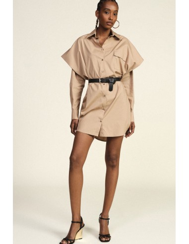 Oversized hemdjurk met riem en zak van Dixie