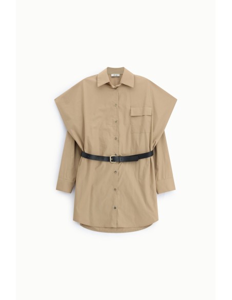 Oversized hemdjurk met riem en zak van Dixie