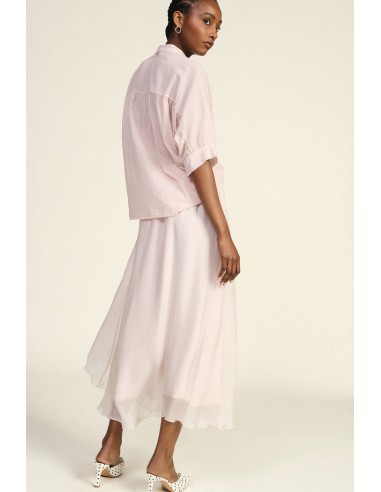 Dixie A-lijn midi-rok met elastische taille