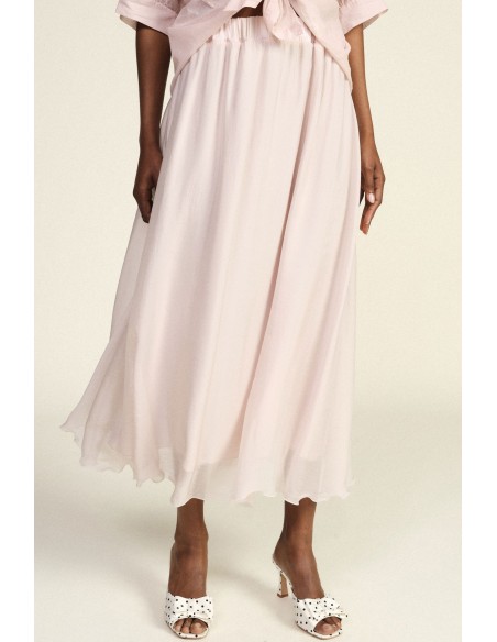 Jupe midi évasée avec élastique à la taille Dixie