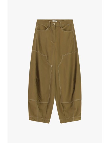 Pantalon palazzo avec coutures contrastantes et poches Dixie