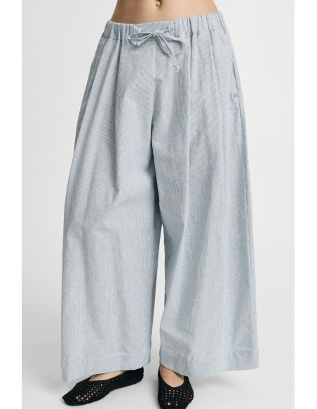 Pantalon palazzo ample avec élastique et cordon de serrage, s’il vous plaît