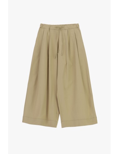 Pantalon palazzo cropped à taille élastiquée Please