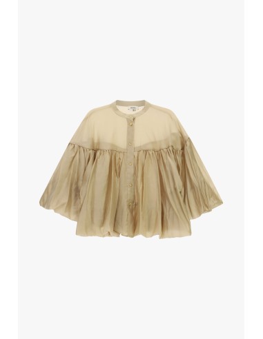 Blouse ample à manches chauve-souris et col rond Dixie